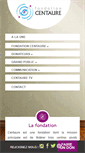Mobile Screenshot of fondation-centaure.org