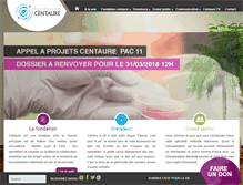 Tablet Screenshot of fondation-centaure.org